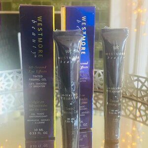 2 - Westmore Beauty 60 Sec Eye Effects Tinted MED Firming Gel 10ml/.33oz SEALED